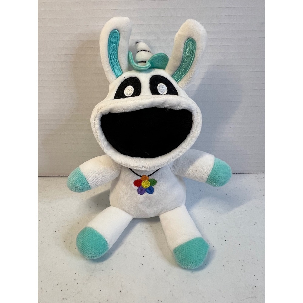 Poppy Playtime Smiling Critters CraftyCorn Plush CultureFly White Teal Unicorn 8
